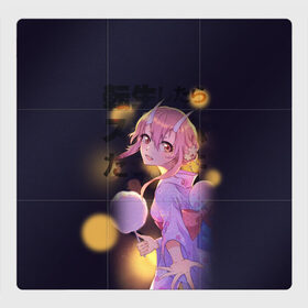 Магнитный плакат 3Х3 с принтом Shuna во Владимире, Полимерный материал с магнитным слоем | 9 деталей размером 9*9 см | rimuru | slime | римуру | слайм | шион