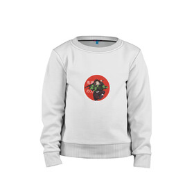 Детский свитшот хлопок Demon Slayer: во Владимире, 100% хлопок | круглый вырез горловины, эластичные манжеты, пояс и воротник | anime | demon slayer | аниме | герой | демон | манга | мультик | мультфильм | надпись на японском | персонаж | танджиро камадо