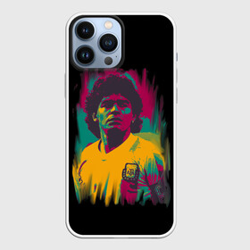 Чехол для iPhone 13 Pro Max с принтом Diego Maradona во Владимире,  |  | Тематика изображения на принте: 10 | 1960 | 2020 | argentina | barcelona | diego | football | legend | leo | lionel | maradona | messi | retro | rip | soccer | аргентина | барселона | бога | диего | легенда | лионель | марадона | месси | мяч | ретро | рука | форма | футбол