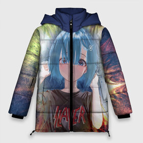 Женская зимняя куртка 3D с принтом Rem Slayer во Владимире, верх — 100% полиэстер; подкладка — 100% полиэстер; утеплитель — 100% полиэстер | длина ниже бедра, силуэт Оверсайз. Есть воротник-стойка, отстегивающийся капюшон и ветрозащитная планка. 

Боковые карманы с листочкой на кнопках и внутренний карман на молнии | Тематика изображения на принте: anime | re zero | rem | slayer | жизнь с нуля | ре зеро | рем