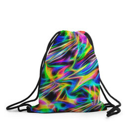 Рюкзак-мешок 3D с принтом Космическая хризонтема во Владимире, 100% полиэстер | плотность ткани — 200 г/м2, размер — 35 х 45 см; лямки — толстые шнурки, застежка на шнуровке, без карманов и подкладки | блеск | вселенная | голография | космос | неон | новый год | праздник | фантастика | фейерверк