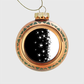 Стеклянный ёлочный шар Пауки: во Владимире, Стекло | Диаметр: 80 мм | Тематика изображения на принте: black and white | dark | halloween | horror | spiders | жуки | клещ | краска | минимализм | монохромный | ночь | пауки | паутина | паучки | паучок | страшный | сумерки | темный | тьма | ужасы | уличный | хеллоуин | хоррор