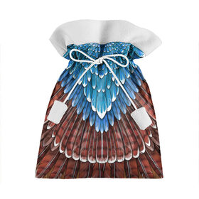 Подарочный 3D мешок с принтом оперение сойка (2) во Владимире, 100% полиэстер | Размер: 29*39 см | feathers | plumage | друид | индеец | коричневый | оперение | орёл | пернатый | перо | перья | природа | птица | синий | сойка | сон