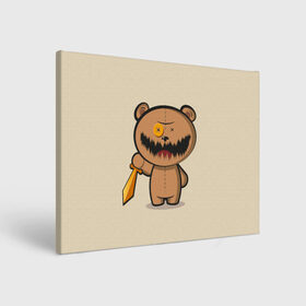 Холст прямоугольный МИШКА: во Владимире, 100% ПВХ |  | злой | игрушка | любовь | медвежонок | мишка | ужасы | юмор