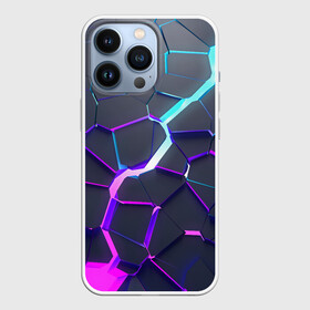 Чехол для iPhone 13 Pro НЕОНОВЫЙ РАЗЛОМ | 3Д РАЗЛОМ: во Владимире,  |  | 3d | 3д | among as | counter strike | csgo | dota | lol | neon | rift | wow | абстракт | амонг ас | броня | геометрия | дота | камни | кс го | кубики | неон | неоновый | пластик | плиты | разлом | розовый | скин | сталь | текстура | фи