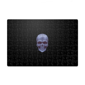 Пазл магнитный 126 элементов с принтом Череп во Владимире, полимерный материал с магнитным слоем | 126 деталей, размер изделия —  180*270 мм | голова | кость | скилет | тьма | человеческий череп | череп