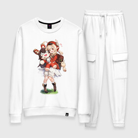 Женский костюм хлопок Кли с зайкой: во Владимире, 100% хлопок | на свитшоте круглая горловина, мягкая резинка по низу. Брюки заужены к низу, на них два вида карманов: два 