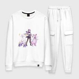 Женский костюм хлопок Тренер Кэ Цин: во Владимире, 100% хлопок | на свитшоте круглая горловина, мягкая резинка по низу. Брюки заужены к низу, на них два вида карманов: два 