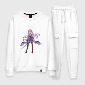 Женский костюм хлопок Кэ Цин в деле: во Владимире, 100% хлопок | на свитшоте круглая горловина, мягкая резинка по низу. Брюки заужены к низу, на них два вида карманов: два 