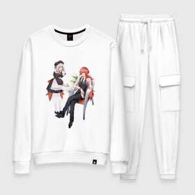 Женский костюм хлопок Ноэлль и Дилюк: во Владимире, 100% хлопок | на свитшоте круглая горловина, мягкая резинка по низу. Брюки заужены к низу, на них два вида карманов: два 