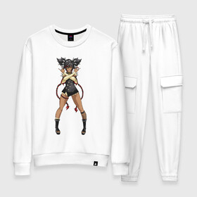 Женский костюм хлопок Дерзкая Синь Янь: во Владимире, 100% хлопок | на свитшоте круглая горловина, мягкая резинка по низу. Брюки заужены к низу, на них два вида карманов: два 