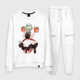 Женский костюм хлопок Официантка Сахароза: во Владимире, 100% хлопок | на свитшоте круглая горловина, мягкая резинка по низу. Брюки заужены к низу, на них два вида карманов: два 