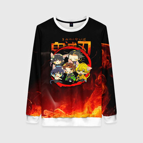 Женский свитшот 3D Клинок, рассекающий демонов Персонажи: во Владимире, 100% полиэстер с мягким внутренним слоем | круглый вырез горловины, мягкая резинка на манжетах и поясе, свободная посадка по фигуре | demon slayer | kamado | kimetsu no yaiba | nezuko | tanjiro | аниме | гию томиока | зеницу агацума | иноске хашибира | камадо | клинок | корзинная девочка | манга | музан кибуцуджи | незуко | рассекающий демонов | танджиро