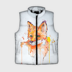 Женский жилет утепленный 3D с принтом Лисёнок во Владимире,  |  | зверёк | лес | лиса | лисёнок лис | природа | пушистик | пушистый | рыжий