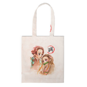 Шоппер 3D Танджиро и Незуко Kimetsu no Yaiba: во Владимире, 100% полиэстер | Плотность: 200 г/м2; Размер: 34×35 см; Высота лямок: 30 см | demon slayer | kamado | kimetsu no yaiba | nezuko | tanjiro | аниме | гию томиока | зеницу агацума | иноске хашибира | камадо | клинок | корзинная девочка | манга | музан кибуцуджи | незуко | рассекающий демонов | танджиро