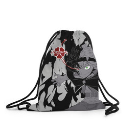 Рюкзак-мешок 3D Черный Аста демон Чёрный клевер: во Владимире, 100% полиэстер | плотность ткани — 200 г/м2, размер — 35 х 45 см; лямки — толстые шнурки, застежка на шнуровке, без карманов и подкладки | asta | black bulls | black clover | quartet knights | yuno | акума | аниме | аста | блэк кловер | буракку куро:ба | демон | королевство клевера | король магов | лихт | магна | манга | пятилистник | черный бык | чёрный клев