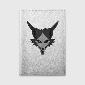 Обложка для автодокументов с принтом Фурришка во Владимире, натуральная кожа |  размер 19,9*13 см; внутри 4 больших “конверта” для документов и один маленький отдел — туда идеально встанут права | furry | вол | волк | голова | демон | демон волк | лис | фури | фурри | фурришка | череп