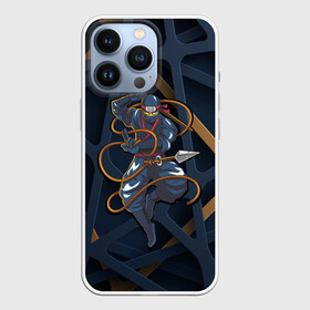 Чехол для iPhone 13 Pro Ниндзя: во Владимире,  |  | Тематика изображения на принте: ninja | воин | искусство | линии | ниндзюцу | ниндзя | паутина | скрытость | шпион | япония
