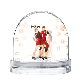 Игрушка Снежный шар Вакатоши Ушиджима и Тоору Ойкава Haikyuu!!: во Владимире, Пластик | Изображение внутри шара печатается на глянцевой фотобумаге с двух сторон | anime | haikyu | haikyuu | manga | tooru oikawa | ushijima wakatoshi | академия шираторизава | аниме | волейбол | волейбольный клуб | левша | манга | сборная японии | старшая школа аобаджосай | хаику | хаикую | японец