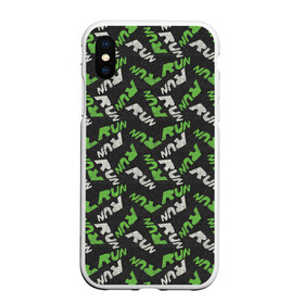 Чехол для iPhone XS Max матовый с принтом RUN во Владимире, Силикон | Область печати: задняя сторона чехла, без боковых панелей | athlete | athletics | marathon | run | sport | triathlon | атлет | бег | легкая атлетика | марафон | метание копья | многоборье | пробег | прыжки | спорт | спортвная ходьба | триатлон