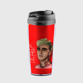 Термокружка-непроливайка LIL PEEP | ЛИЛ ПИП (Z): во Владимире, внутренняя часть — пищевой пластик, наружная часть — прозрачный пластик, между ними — полиграфическая вставка с рисунком | объем — 350 мл, герметичная крышка | Тематика изображения на принте: lil peep | lil prince | pink | зарубежная музыка | лил пип | маленький принц