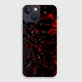 Чехол для iPhone 13 mini 3Д Разлом | 3D Плиты и огонь: во Владимире,  |  | 3d | 3д | flame | flames | howl | neon | pattern | steel | броня | взрыв | вода | вулкан | геометрия | дым | каменная | камни | камуфляж | красный | многоугольники | неон | неоновые | огонь | паттерн | пламя | плиты | разлом