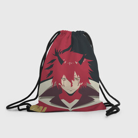 Рюкзак-мешок 3D с принтом О моём перерождении в слизь во Владимире, 100% полиэстер | плотность ткани — 200 г/м2, размер — 35 х 45 см; лямки — толстые шнурки, застежка на шнуровке, без карманов и подкладки | Тематика изображения на принте: benimaru | бэнимару | демон | мое перерождение в слизь | о моём перерождении в слизь | разрушитель асакусы