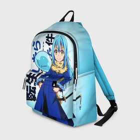 Рюкзак 3D с принтом Римуру Темпест, TenSura во Владимире, 100% полиэстер | лямки с регулируемой длиной, сверху петелька, чтобы рюкзак можно было повесить на вешалку. Основное отделение закрывается на молнию, как и внешний карман. Внутри два дополнительных кармана, один из которых закрывается на молнию. По бокам два дополнительных кармашка | Тематика изображения на принте: slime isekai | tensura | that time i got reincarnated as a slime | аниме | манга | о моём перерождении в слизь | римуру темпест | сатору миками | слайм | слизень