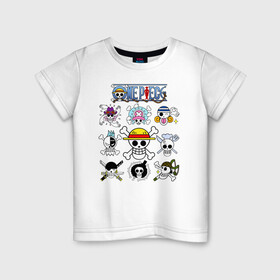 Детская футболка хлопок Эмблемы пиратов Соломенной Шляпы One Piece: во Владимире, 100% хлопок | круглый вырез горловины, полуприлегающий силуэт, длина до линии бедер | Тематика изображения на принте: anime | manga | monkey d. luffy | one piece | аниме | большой куш | ван пис | вон пис | гол д. роджер | кайдо | король пиратов | луфи | луффи | манга | манки д. луффи | нами | нико робин | пират | портгас д. эйс | ророноа зоро