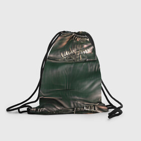 Рюкзак-мешок 3D с принтом Постап стайл - рваная куртка во Владимире, 100% полиэстер | плотность ткани — 200 г/м2, размер — 35 х 45 см; лямки — толстые шнурки, застежка на шнуровке, без карманов и подкладки | Тематика изображения на принте: гранж | депрессивный | кожа | постап | постапокалипсис | темный | черный