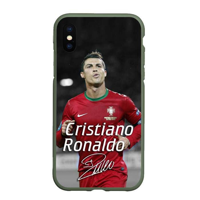Чехол для iPhone XS Max матовый Криштиану Роналду фото