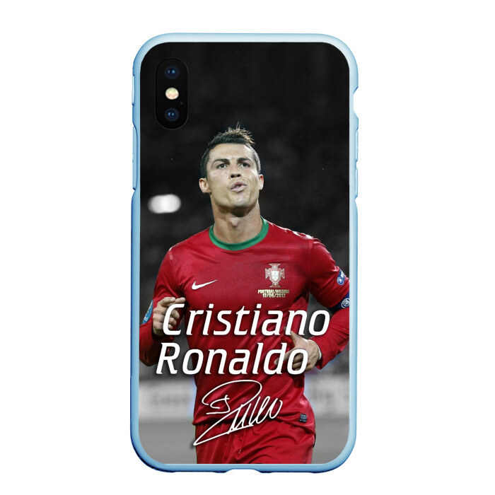 Чехол для iPhone XS Max матовый Криштиану Роналду фото