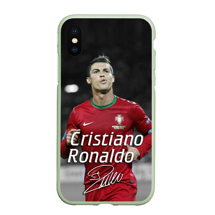 Чехол для iPhone XS Max матовый Криштиану Роналду фото