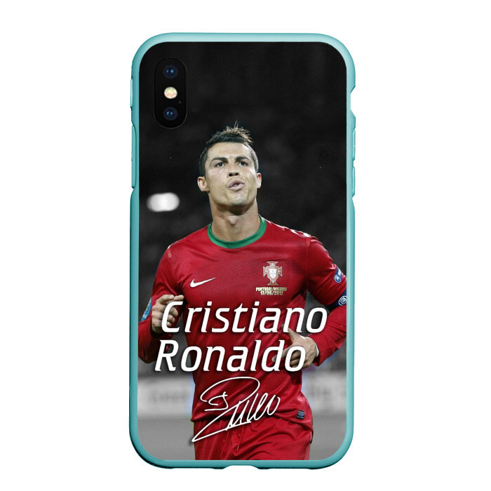Чехол для iPhone XS Max матовый Криштиану Роналду фото