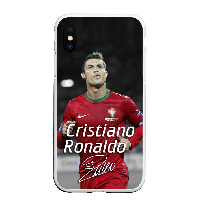 Чехол для iPhone XS Max матовый Криштиану Роналду фото