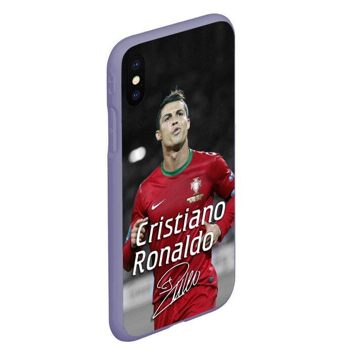 Чехол для iPhone XS Max матовый Криштиану Роналду фото