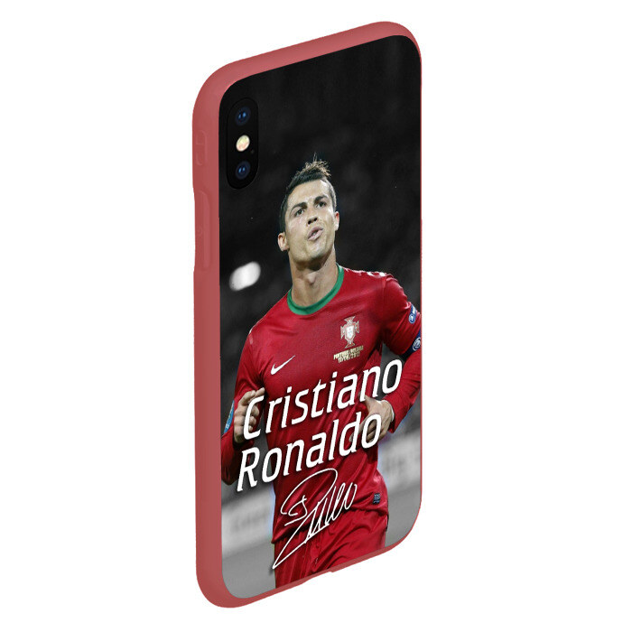 Чехол для iPhone XS Max матовый Криштиану Роналду фото