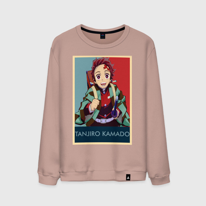 Мужской свитшот хлопок Танджиро Камадо фото