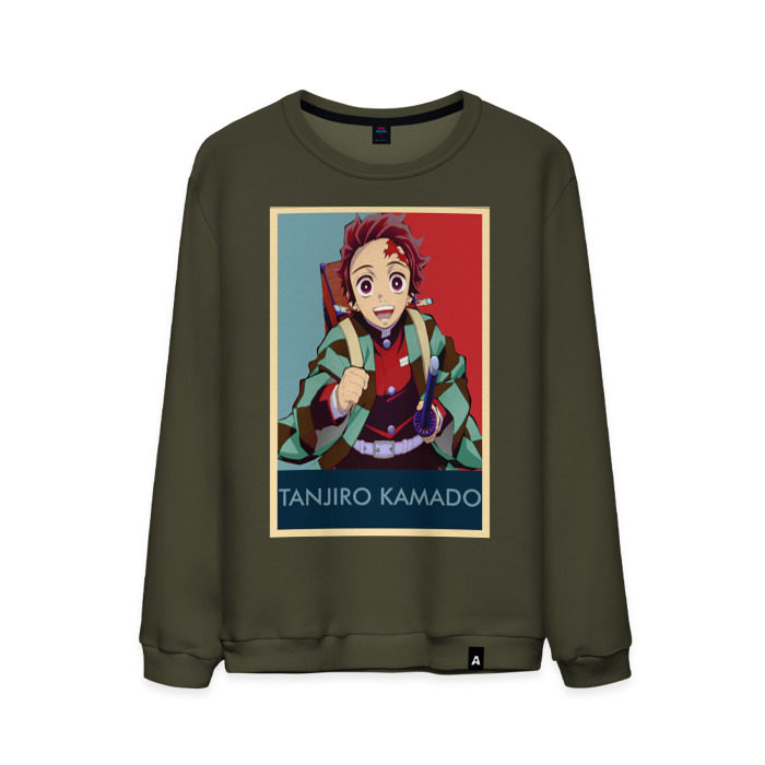 Мужской свитшот хлопок Танджиро Камадо фото