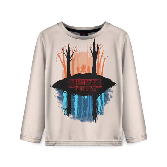 Детский лонгслив 3D STRANGER THINGS фото