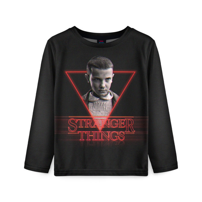 Детский лонгслив 3D STRANGER THINGS фото