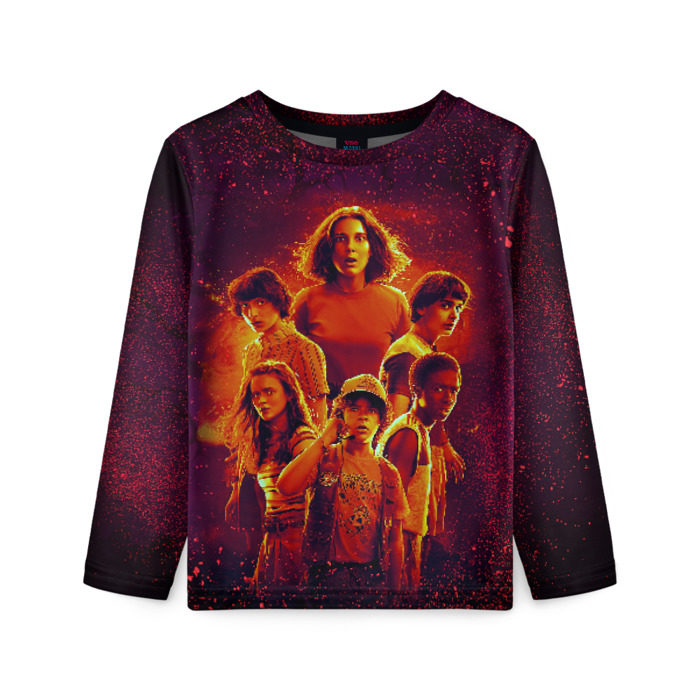 Детский лонгслив 3D STRANGER THINGS - 3 сезон фото
