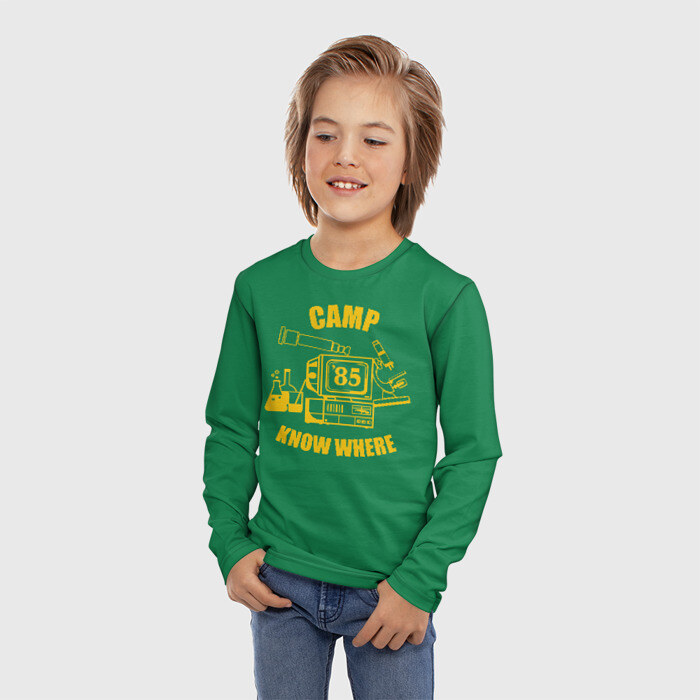 Детский лонгслив 3D CAMP KNOW WHERE фото