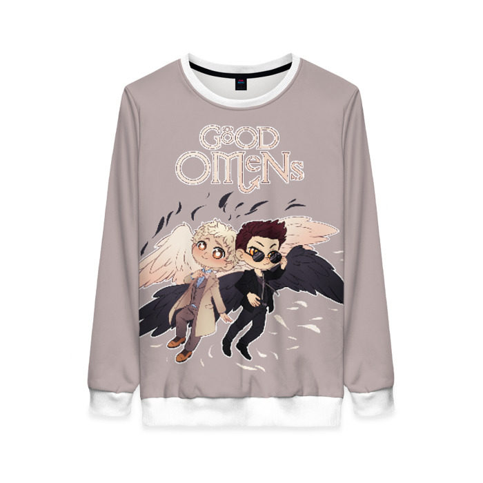 Женский свитшот 3D Good Omens фото