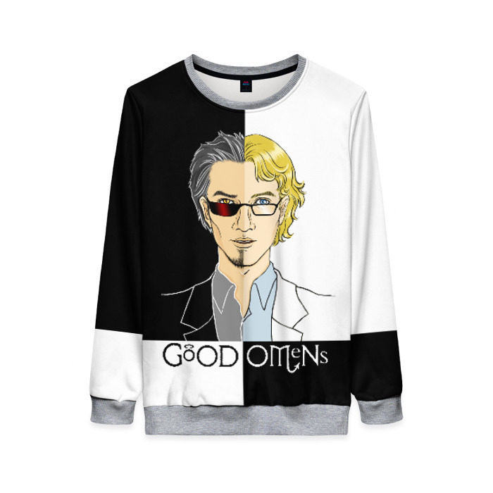 Женский свитшот 3D Good Omens фото