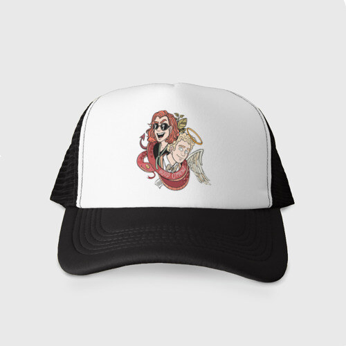 Кепка тракер с сеткой Good Omens фото