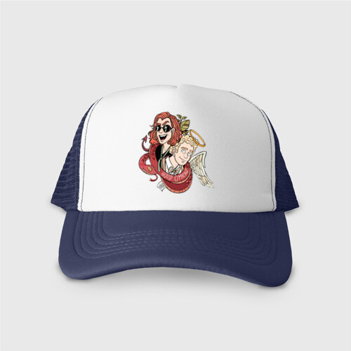 Кепка тракер с сеткой Good Omens фото