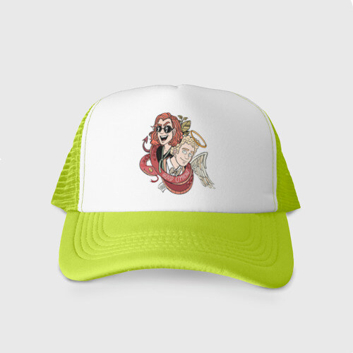 Кепка тракер с сеткой Good Omens фото