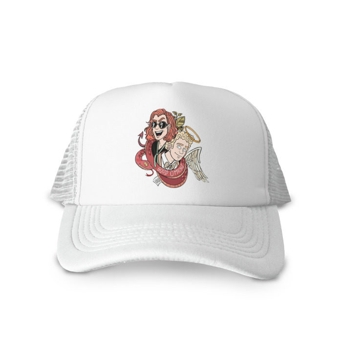 Кепка тракер с сеткой Good Omens фото