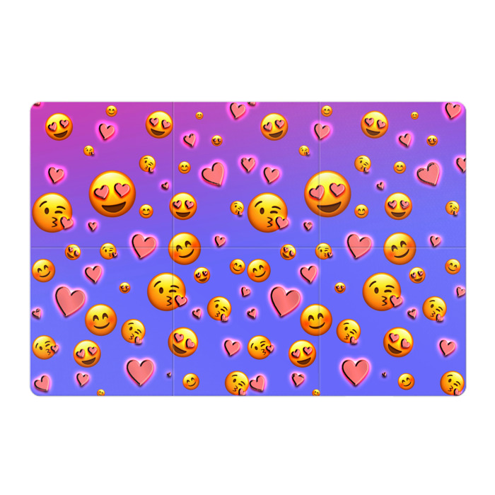 Магнитный плакат 3Х2 Очень много эмодзи фото